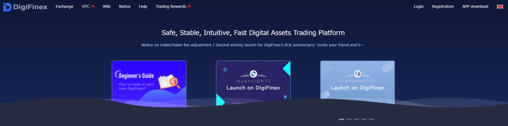 DigiFinex Digital Assets Exchange Bitcoin Ethereum Litecoin blockchain assets trading platform